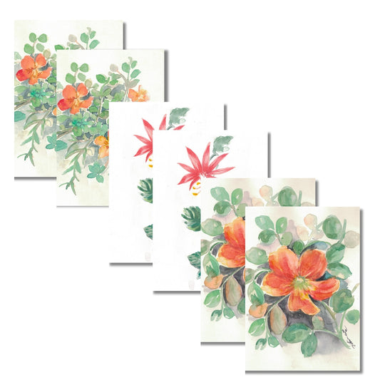 Botanical Collection II Greeting Cards by Nhien La (Pack of 6)