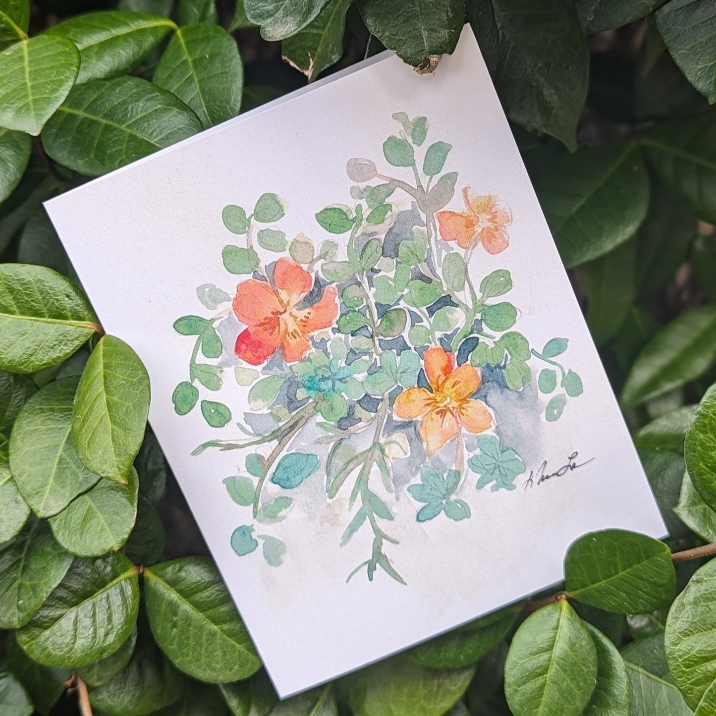 Summer Wind Greeting Card by Nhien La