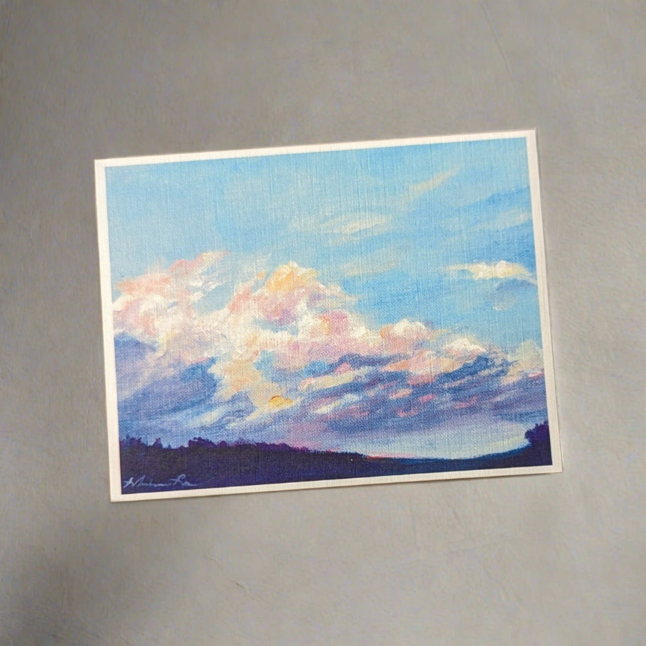 Clouds I Greeting Cards by Nhien La (Pack of 6)