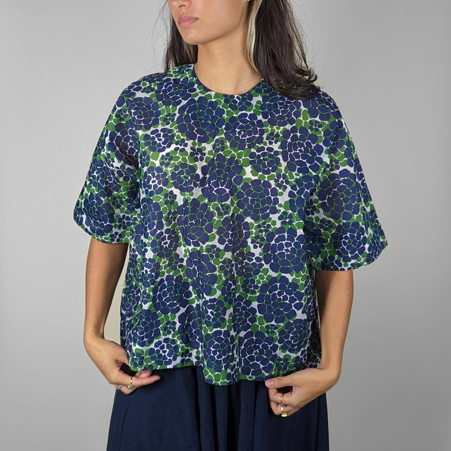 The Moonstone Shirt - Navy Floral