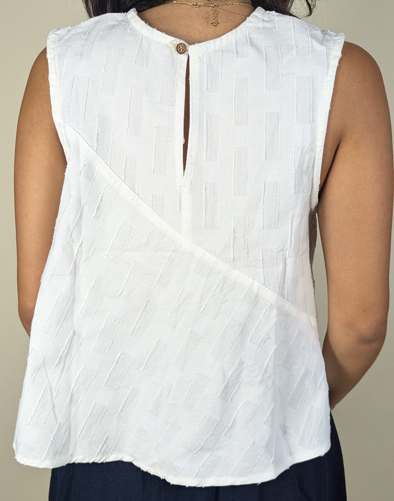 Tahquitz Blouse - White Texture