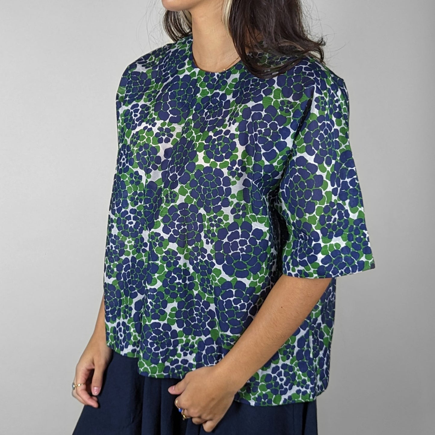 The Moonstone Shirt - Navy Floral