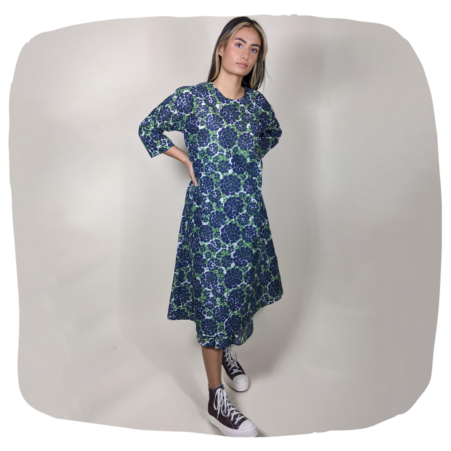 The Weekend Dress - Navy Floral