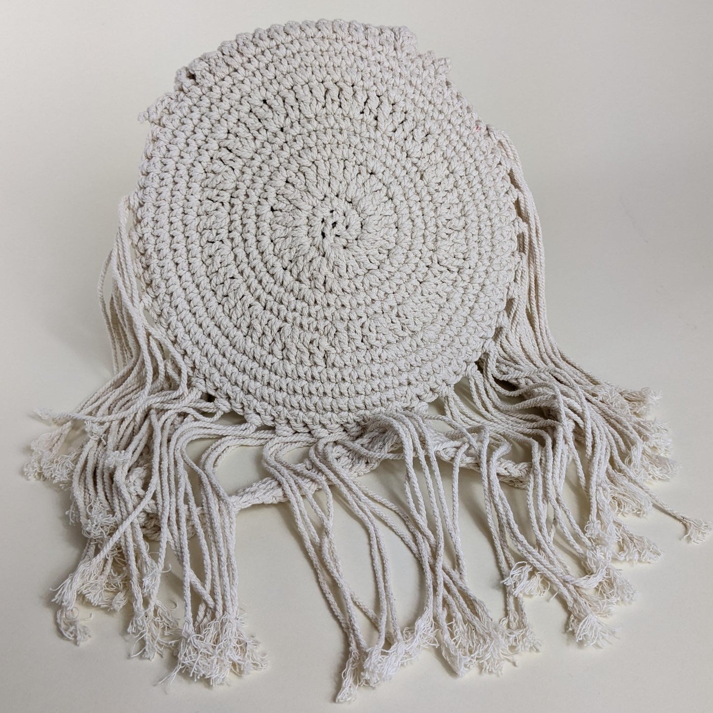 Macrame Round Boho Bag in Natural