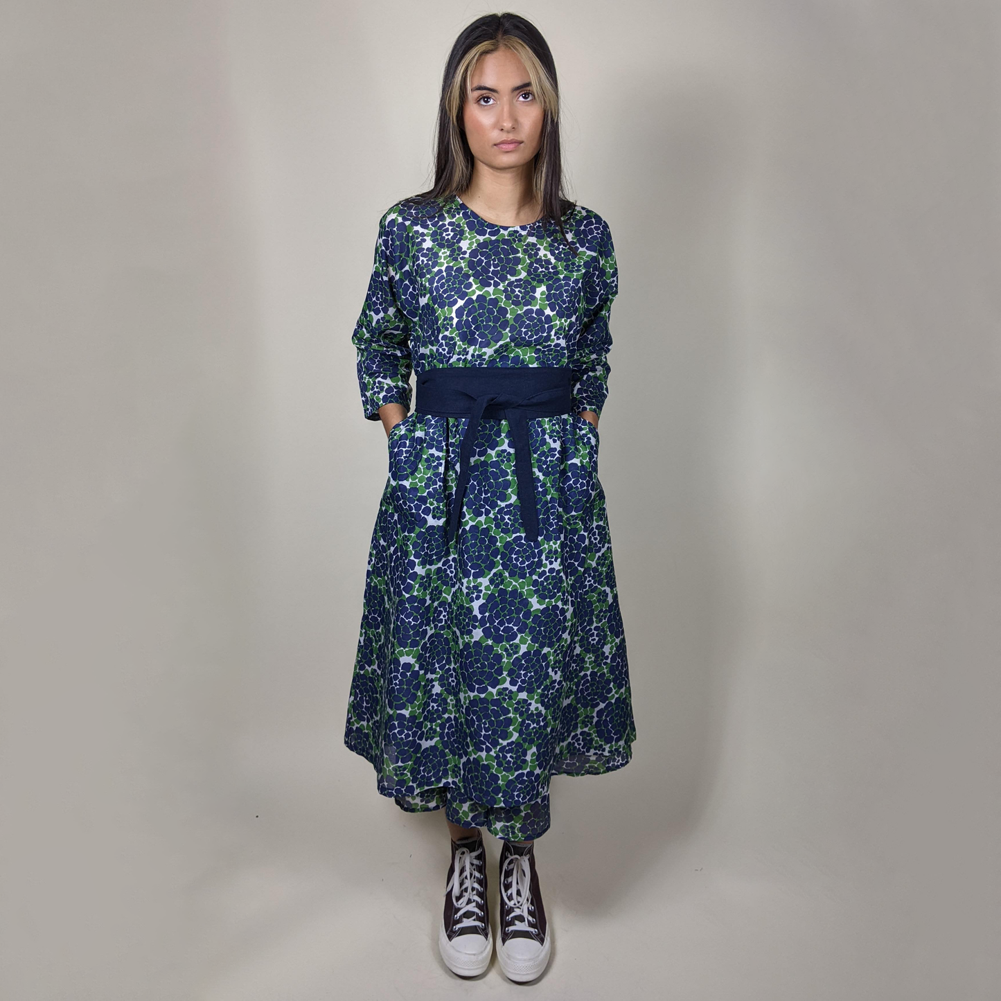 The Weekend Dress - Navy Floral